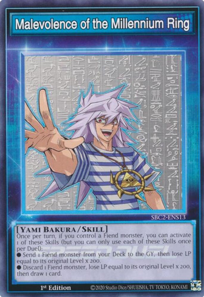 Malevolence of the Millennium Ring (SBC2-ENS13) - Common