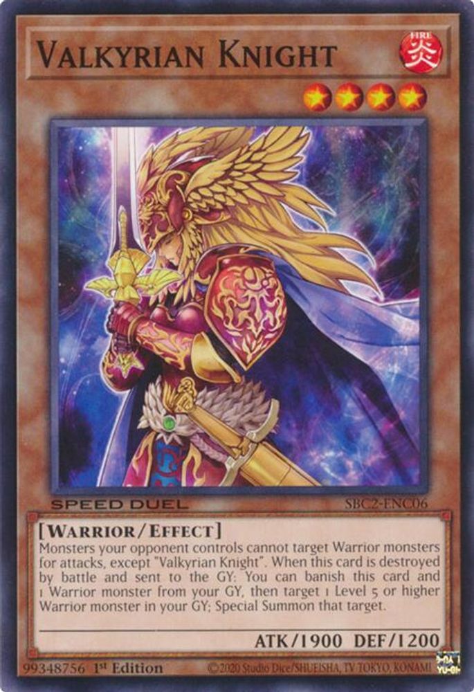 Valkyrian Knight (SBC2-ENC06) - Common