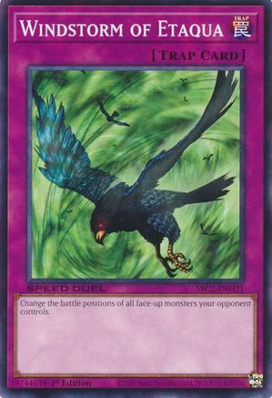 Windstorm of Etaqua (SBC2-ENH21) - Speed Duel: Battle City Finals 1st Edition