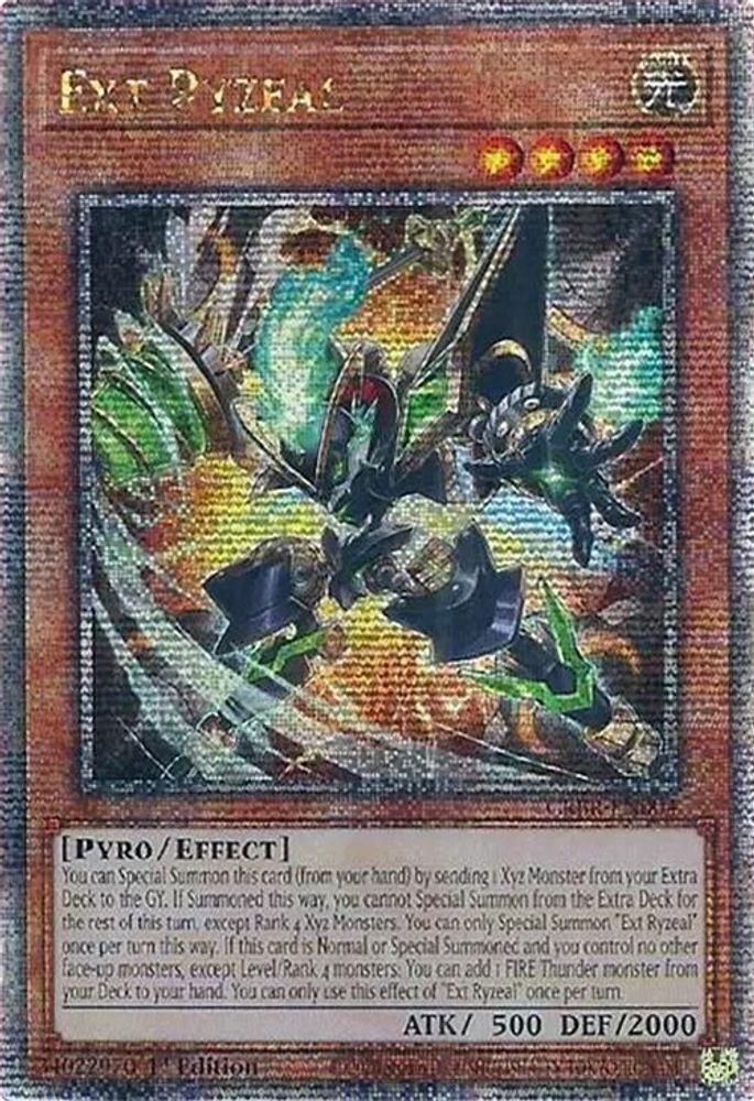 Ext Ryzeal (Quarter Century Secret Rare) (CRBR-EN004) - Quarter Century Secret Rare