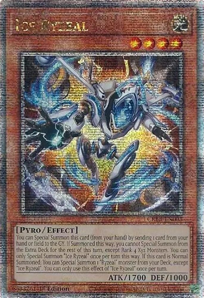 Ice Ryzeal (Quarter Century Secret Rare) (CRBR-EN003) - Quarter Century Secret Rare
