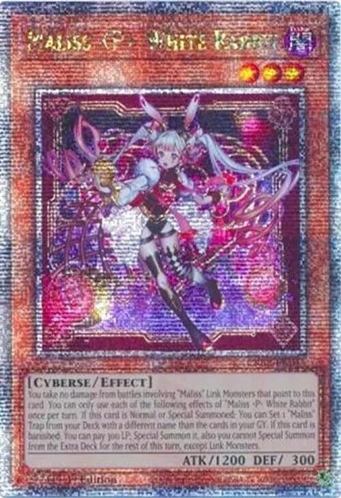 Maliss P White Rabbit (Quarter Century Secret Rare) (CRBR-EN015) - Quarter Century Secret Rare