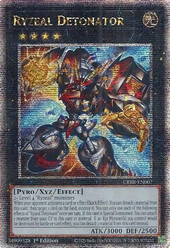 Ryzeal Detonator (Quarter Century Secret Rare) (CRBR-EN007) - Quarter Century Secret Rare