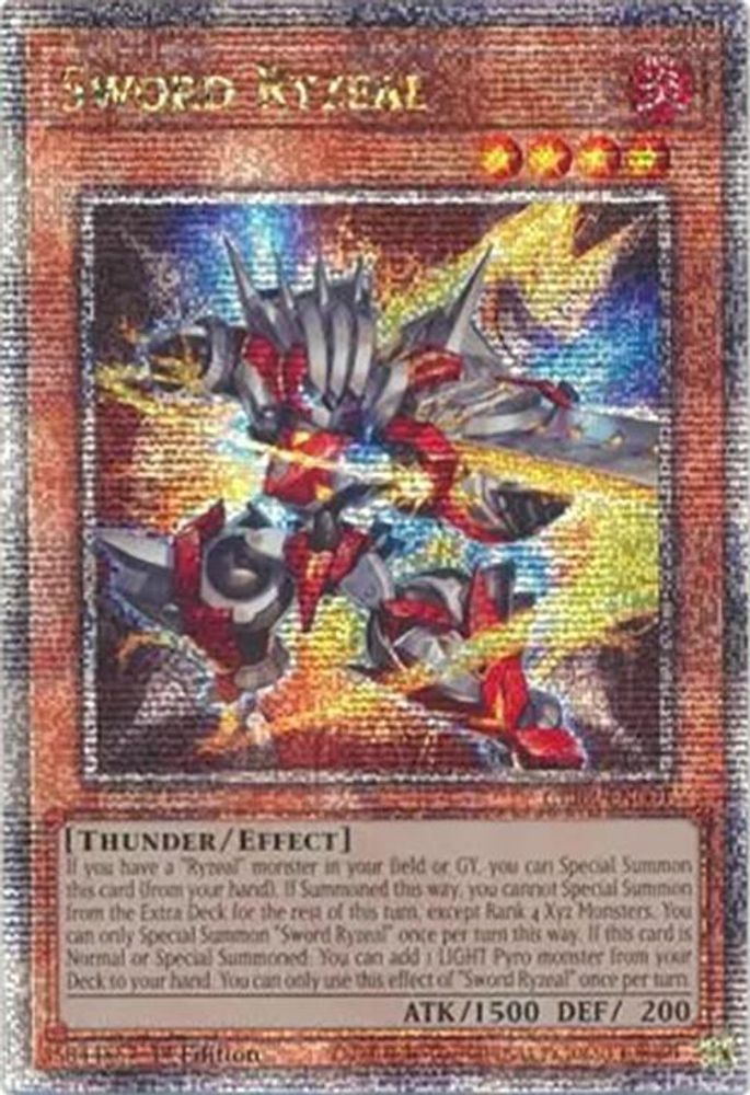 Sword Ryzeal (Quarter Century Secret Rare) (CRBR-EN001) - Quarter Century Secret Rare