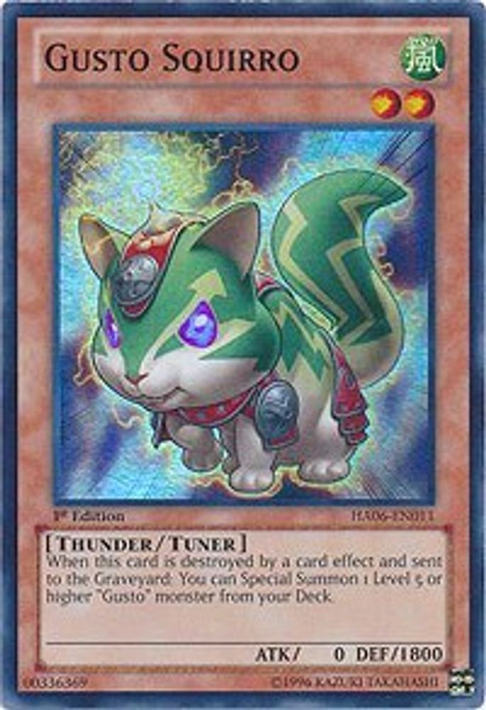 Gusto Squirro (HA06-EN011) - Super Rare