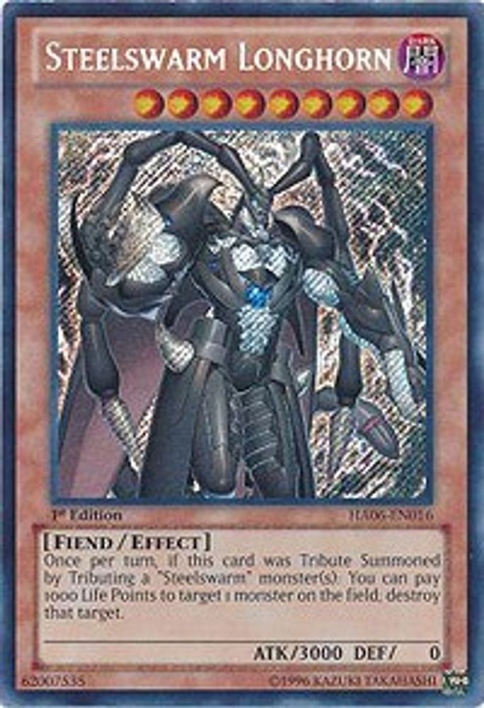 Steelswarm Longhorn (HA06-EN016) - Secret Rare