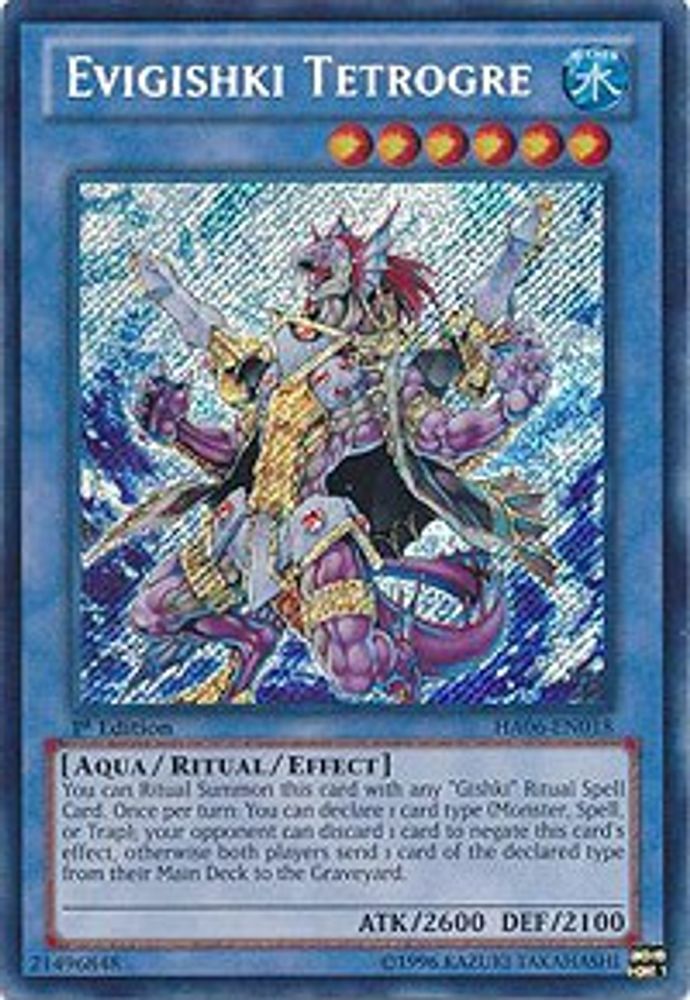 Evigishki Tetrogre (HA06-EN018) - Secret Rare