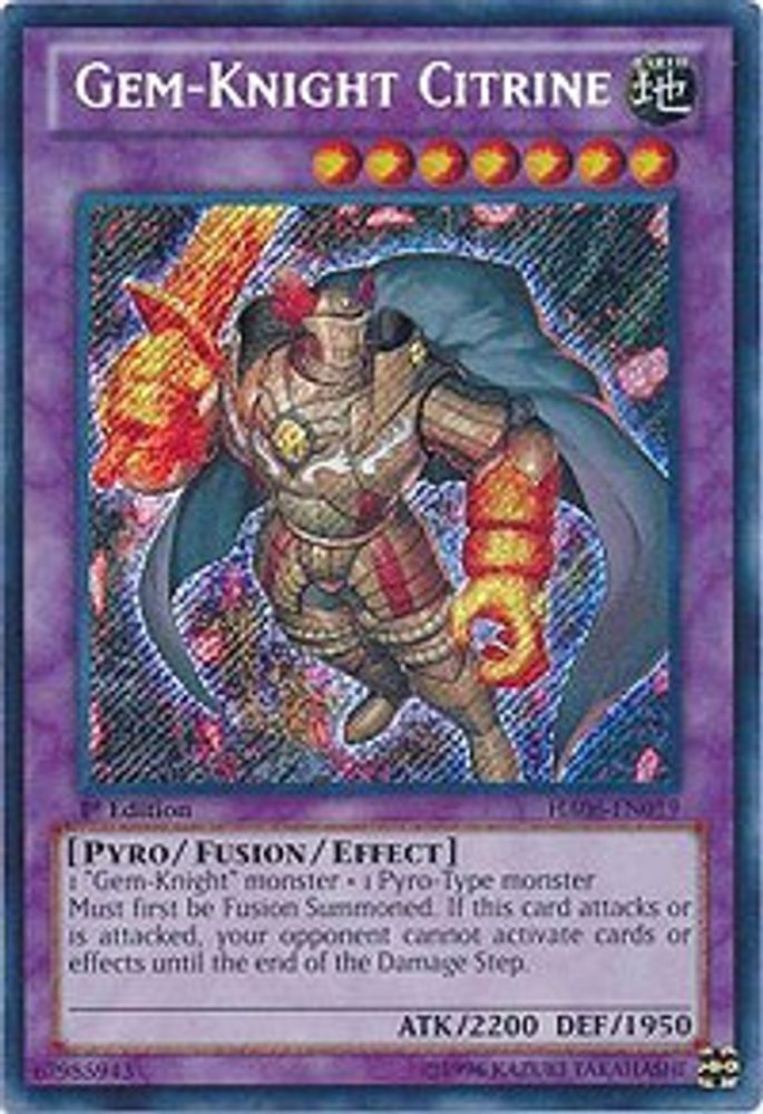 Gem-Knight Citrine (HA06-EN019) - Secret Rare