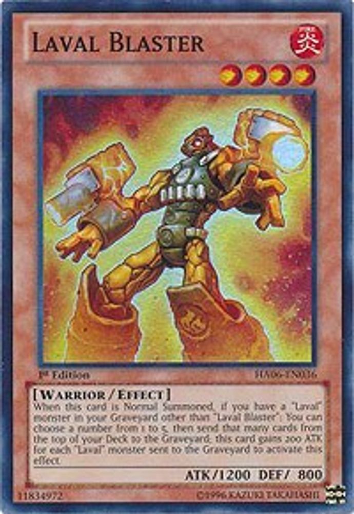 Laval Blaster (HA06-EN036) - Super Rare