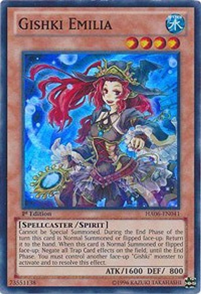 Gishki Emilia (HA06-EN041) - Super Rare