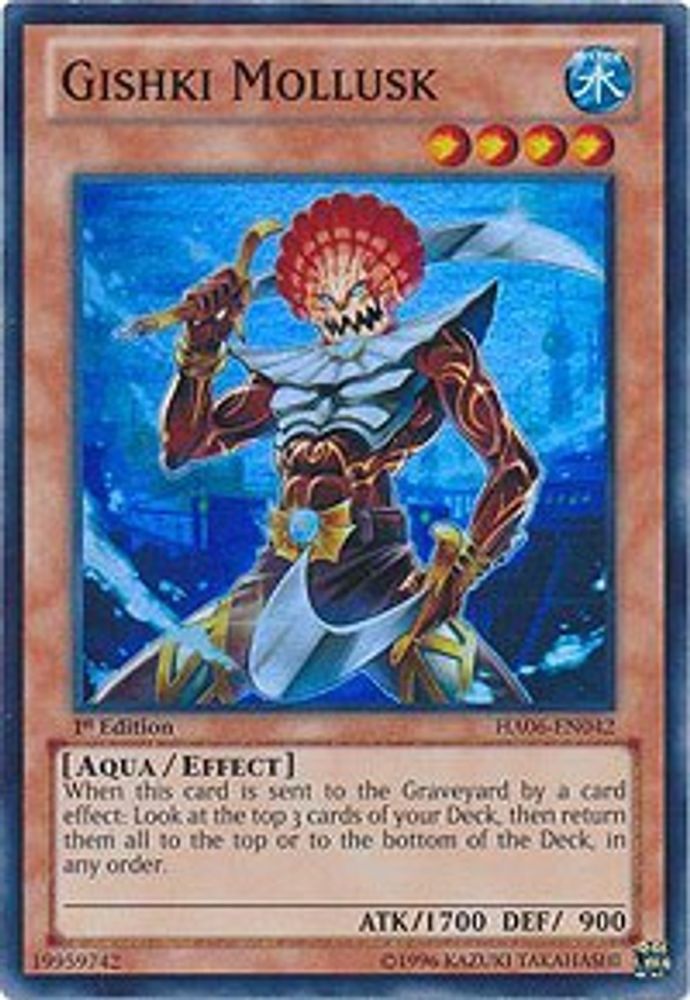 Mollusque Gishki [HA06-EN042] Super Rare 