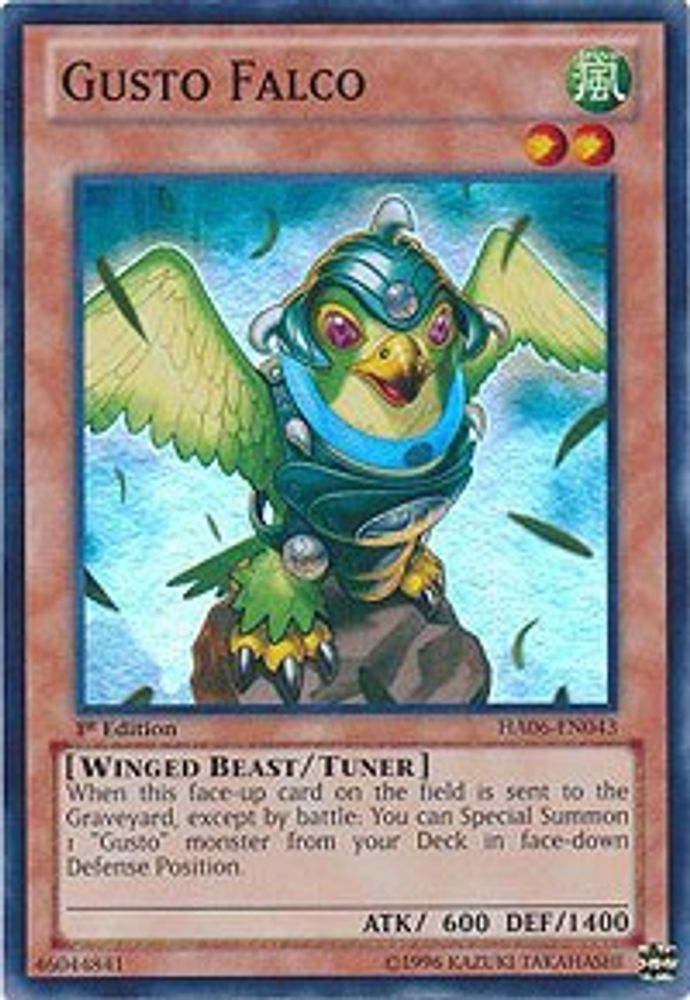 Gusto Falco (HA06-EN043) - Super Rare