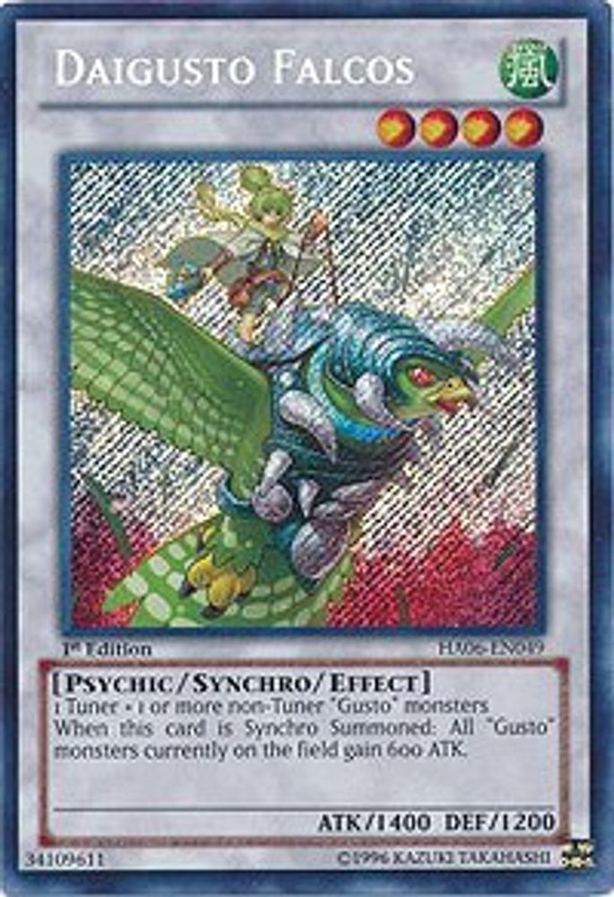 Daigusto Falcos (HA06-EN049) - Secret Rare