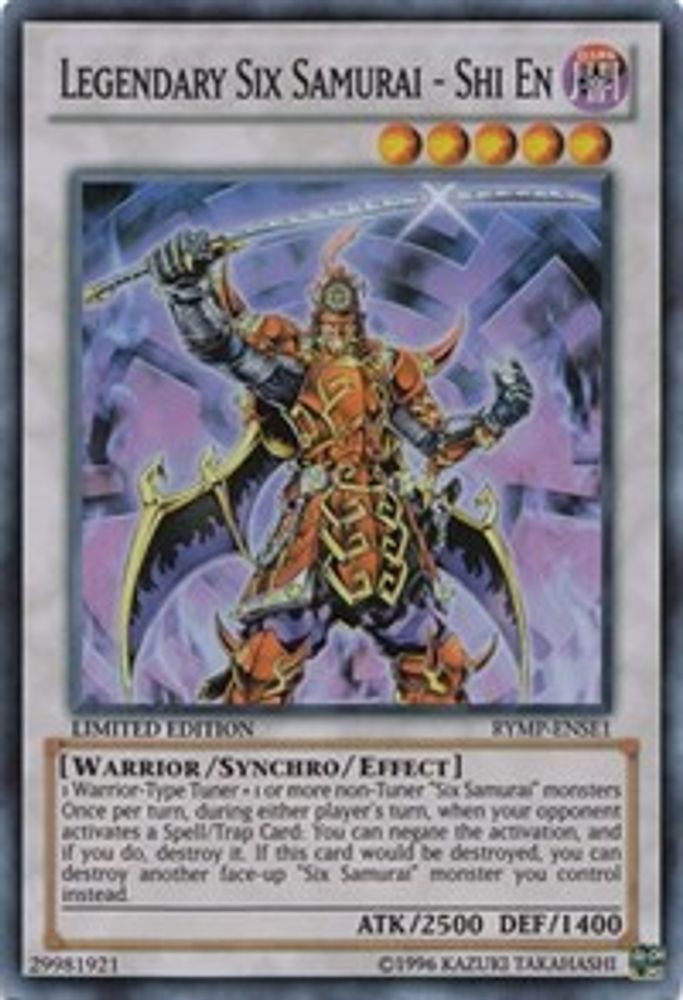 Legendary Six Samurai - Shi En (RYMP-ENSE1) - Super Rare
