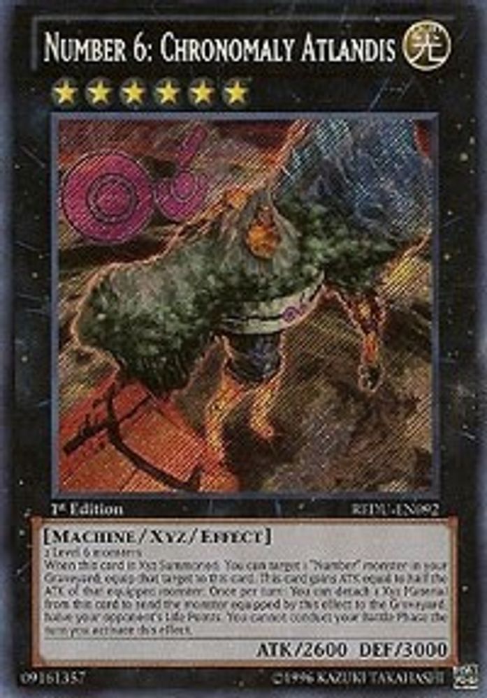 Numéro 6 : Chronomaly Atlandis [REDU-EN092] Secret Rare 