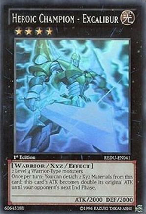Heroic Champion - Excalibur (Ghost Rare) (REDU-EN041) - Return of the Duelist Unlimited