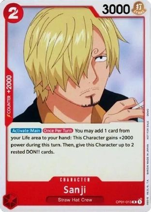 Sanji (OP01-013) - Rare