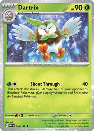 Dartrix (Cosmos Holo) 014/197  - Holofoil - Uncommon