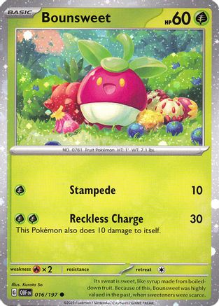 Bounsweet (Cosmos Holo) 016/197  - Holofoil - Common