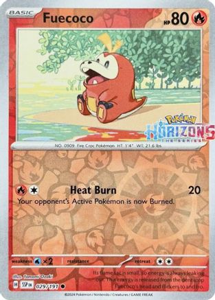 Fuecoco 029/191  - Reverse Holofoil - Common