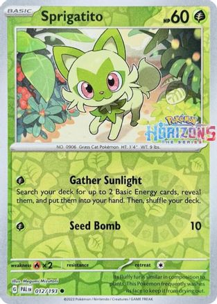 Sprigatito 012/193  - Reverse Holofoil - Common