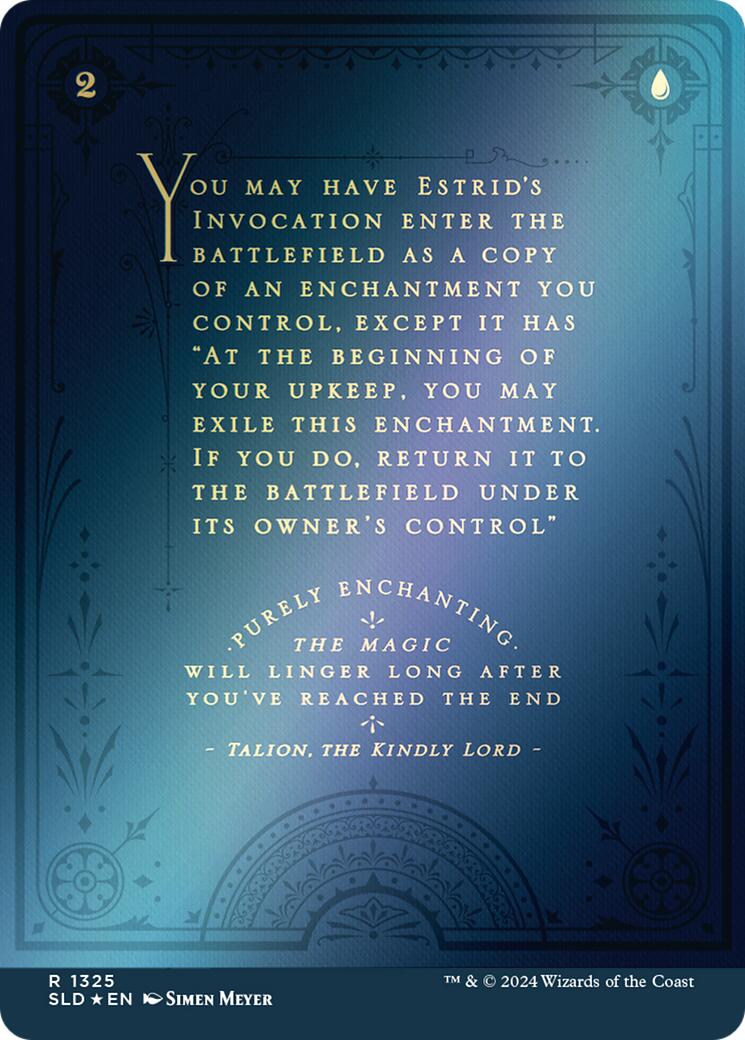 Estrid's Invocation // Estrid's Invocation (SLD-1325) - Secret Lair Drop (Borderless) Foil