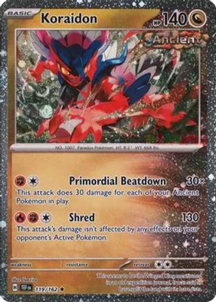 Koraidon (Cosmos Holo) 119/162  - Holofoil - Rare