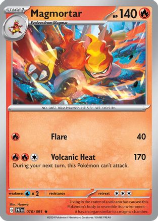 Magmortar (Paldean Fates) 010/091  - Rare