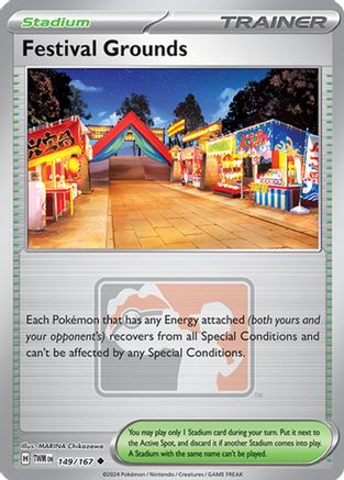 Festival Grounds (League Promo) 149/167  - Reverse Holofoil - Uncommon