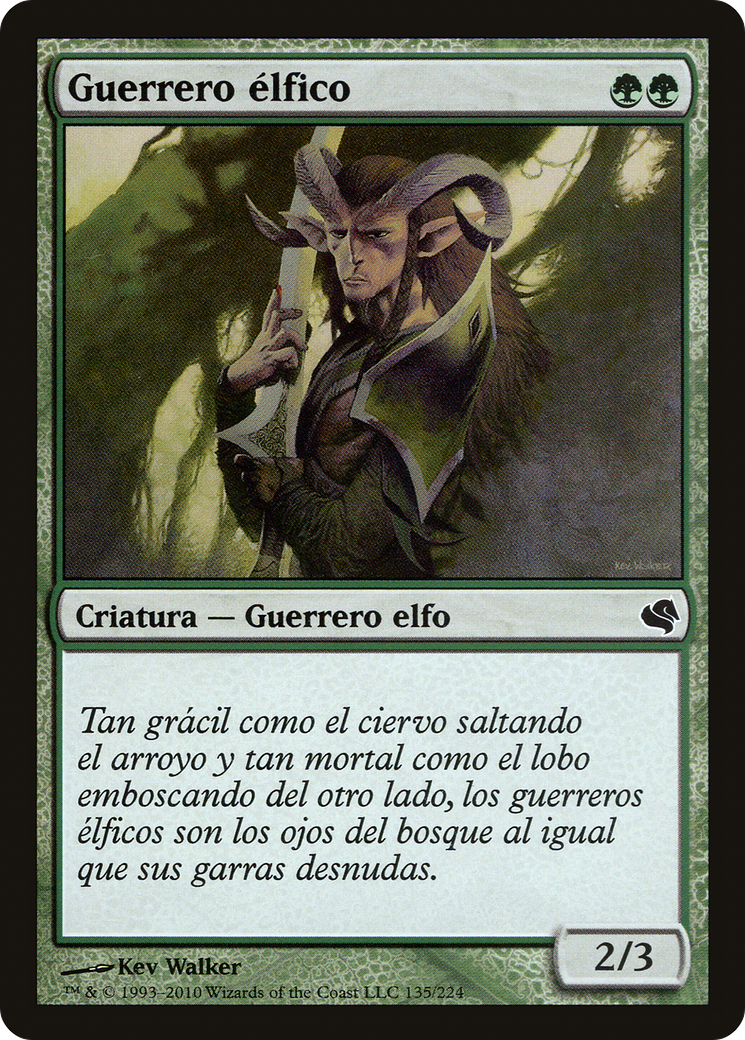 Elvish Warrior (Spanish) - "Guerrero elfico" (PS11-135) - Salvat 2011
