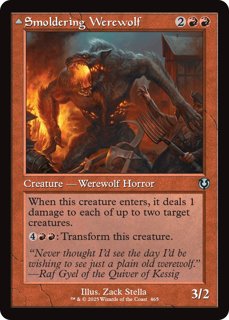 Smoldering Werewolf (Retro Frame) (INR-465) - Innistrad Remastered