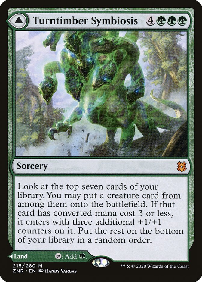Symbiose des Turntimber // Turntimber, Bois serpentin [Zendikar Rising] 