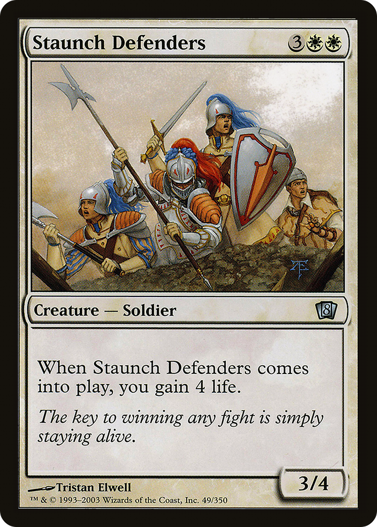 Staunch Defenders (8ED-49★) - 8th Edition Foil