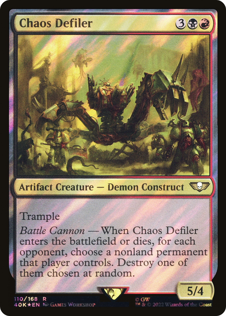 Profanateur du chaos (feuille de surtension) [Warhammer 40,000] 
