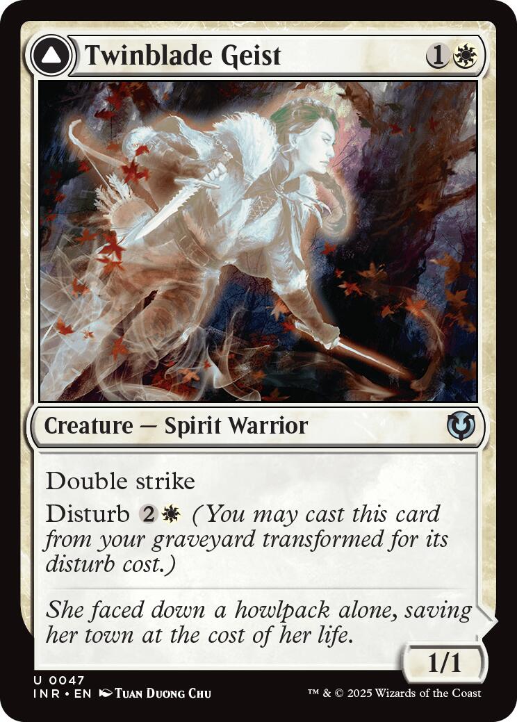Twinblade Geist (INR-047) - Innistrad Remastered: (enchantment)