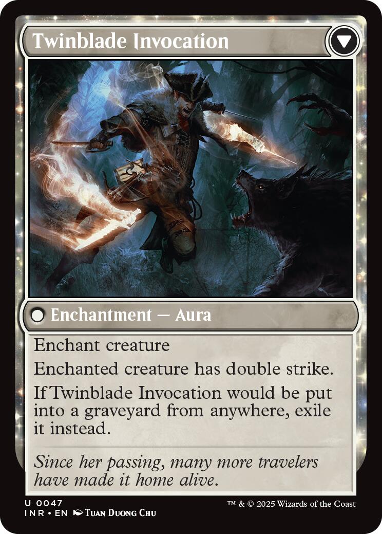 Twinblade Geist (INR-047) - Innistrad Remastered: (enchantment)