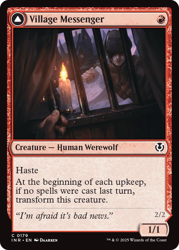 Village Messenger // Moonrise Intruder (INR-179) - Innistrad Remastered