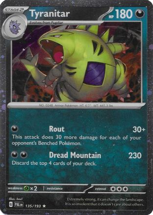 Tyranitar (Cosmo Foil) 135/193  - Holofoil - Promo