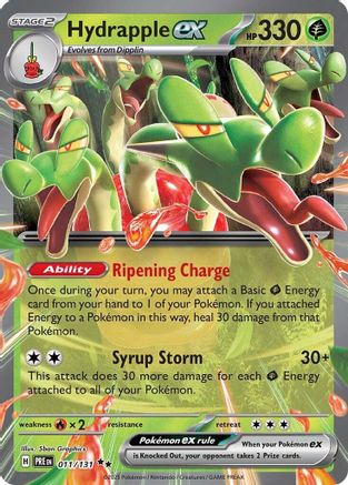 Hydrapple ex 011  - Holofoil - Double Rare