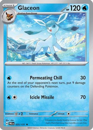 Glaceon 025  - Holofoil - Rare