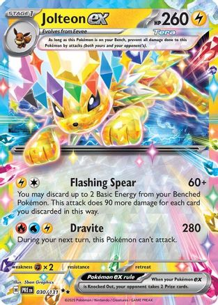 Jolteon ex 030/131  - Holofoil - Double Rare