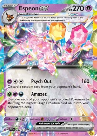 Espeon ex 034/131  - Holofoil - Double Rare