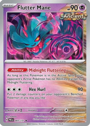 Flutter Mane 043  - Holofoil - Rare
