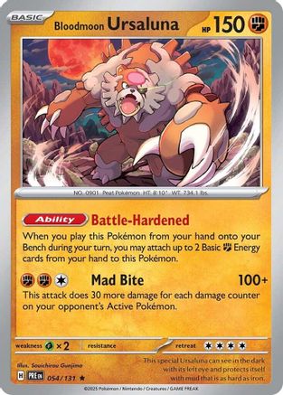 Bloodmoon Ursaluna 054  - Holofoil - Rare