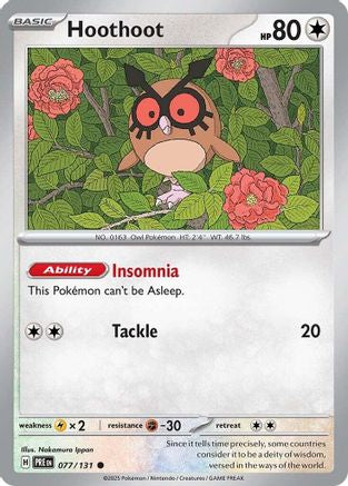 Hoothoot 077  - Common