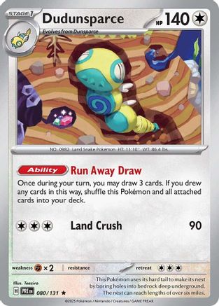 Dudunsparce 080  - Holofoil - Rare