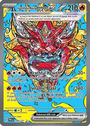 Hearthflame Mask Ogerpon ex 148/131  - Holofoil - Special Illustration Rare