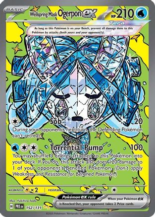 Wellspring Mask Ogerpon ex 152/131  - Holofoil - Special Illustration Rare