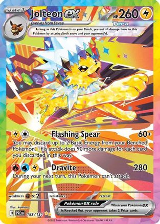 Jolteon ex - 153/131 153 - SV Prismatic Evolutions Holofoil