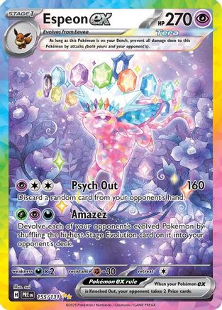 Espeon ex 155/131  - Holofoil - Special Illustration Rare